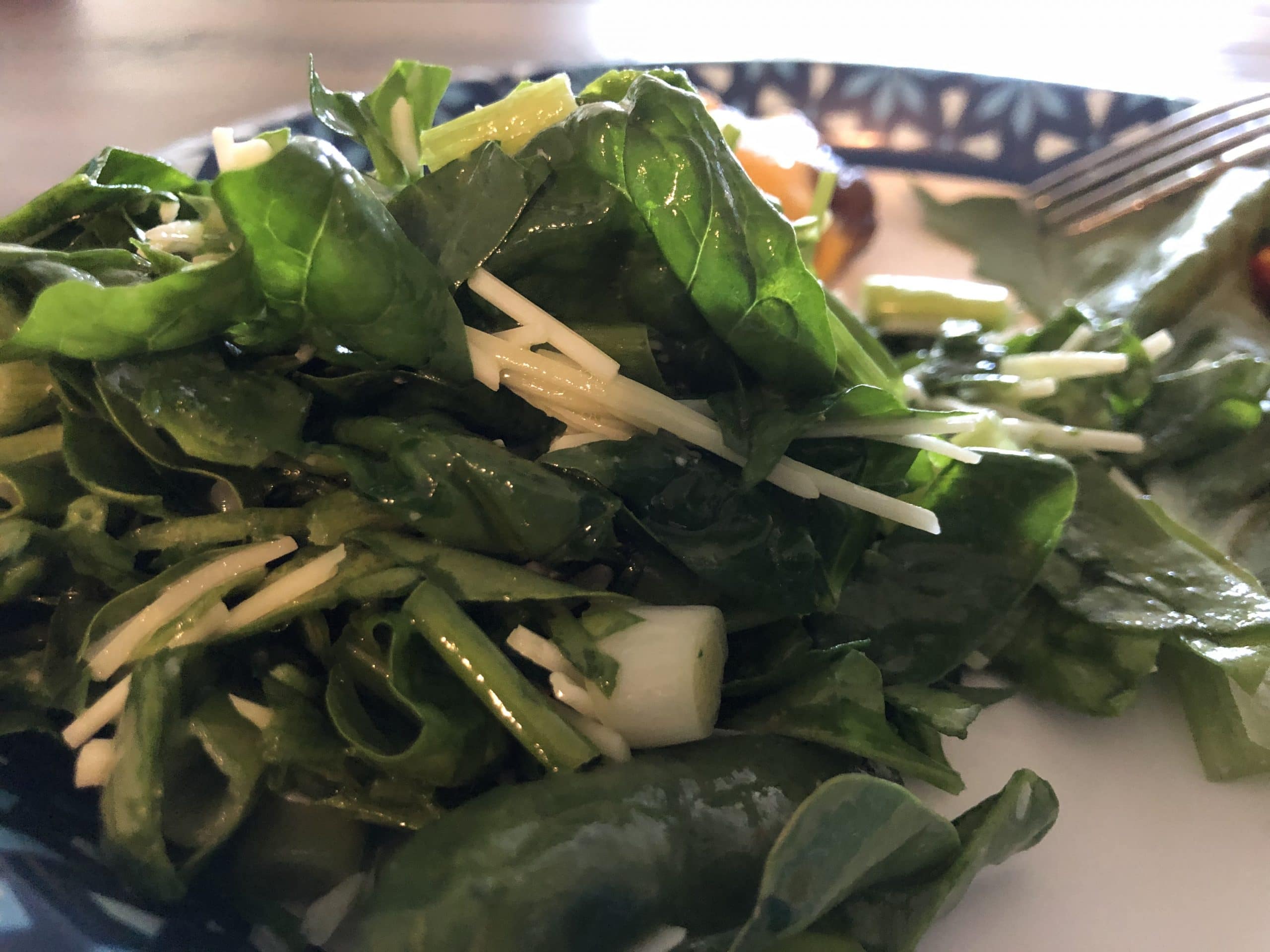 spinach and green onion salad