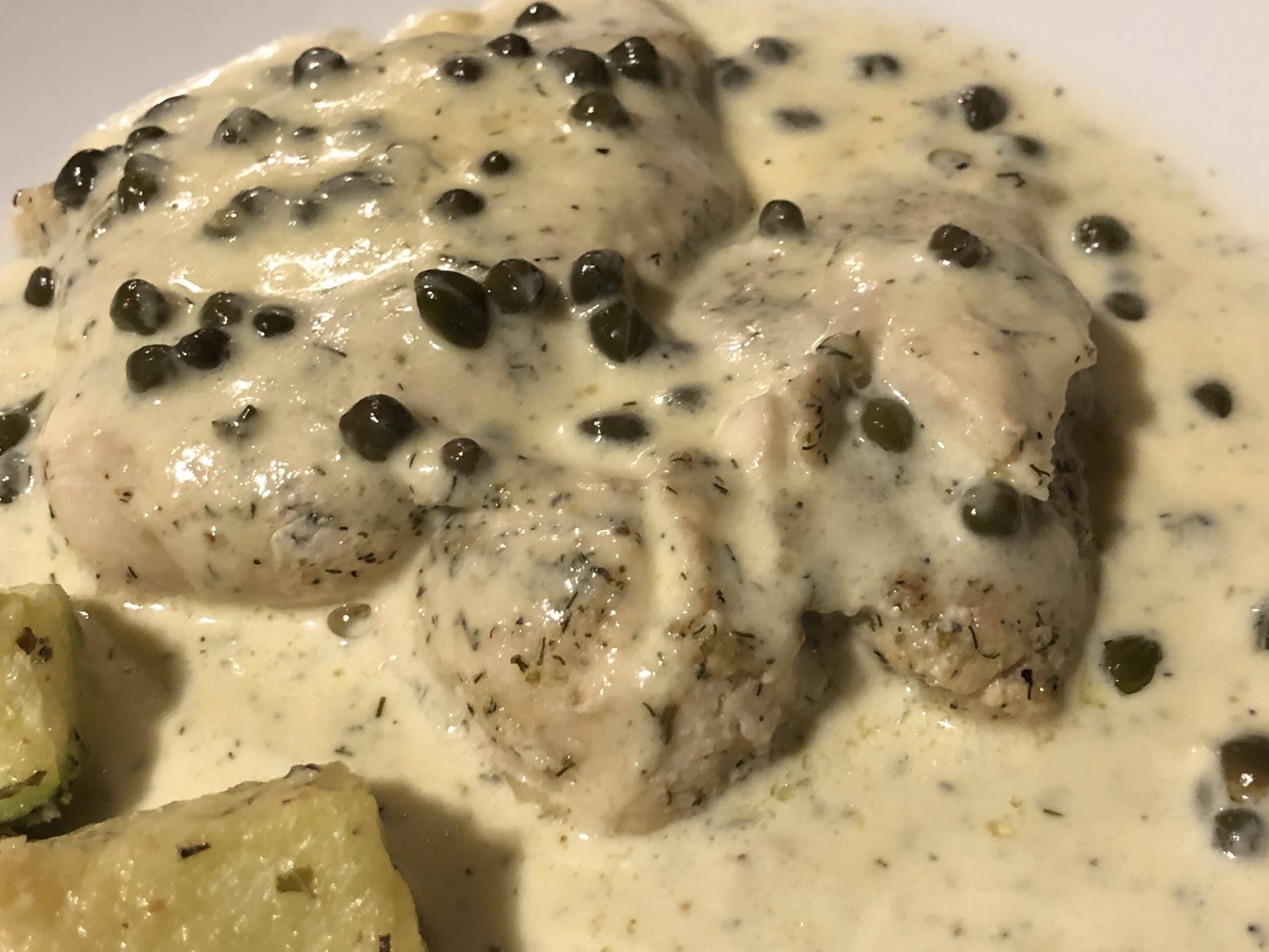 Creamy Chicken Alfredo with Capers