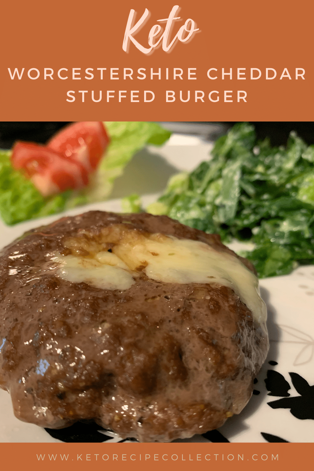 Worcestershire Cheddar Stuffed Keto Burger Keto Recipe Collection
