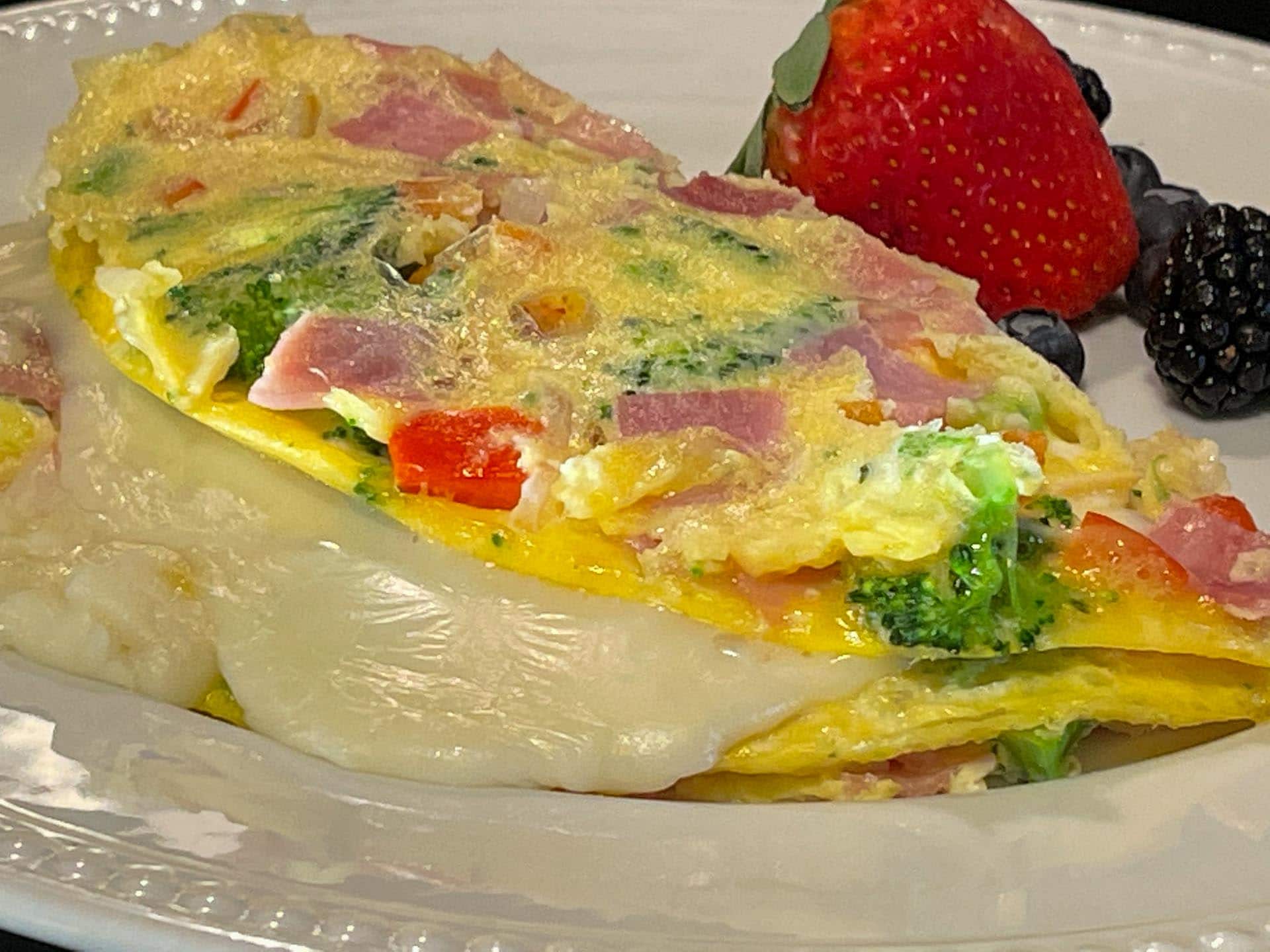 Keto omelet idea for fiber on keto diet