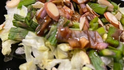 Keto Asparagus Salad with Slivered Almonds