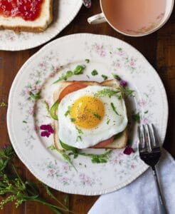over easy egg on toast