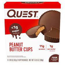 Packaging for Quest peanut Butter cups