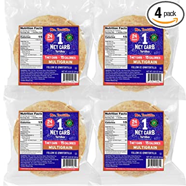 4 packages of 1 carb mr. Tortilla tortillas