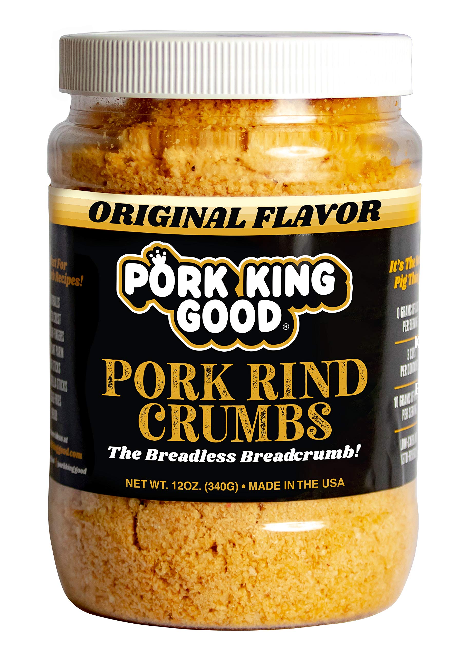 container of breadcrumbs from Pork King