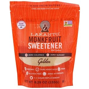 orange bag of monkfruit keto sweetener